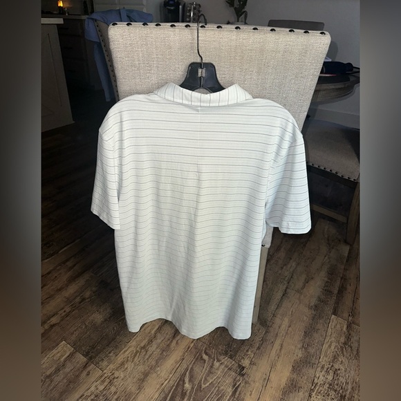 Lululemon Men's Logo Sport Polo Stripe Size Large - Picture 2 of 6